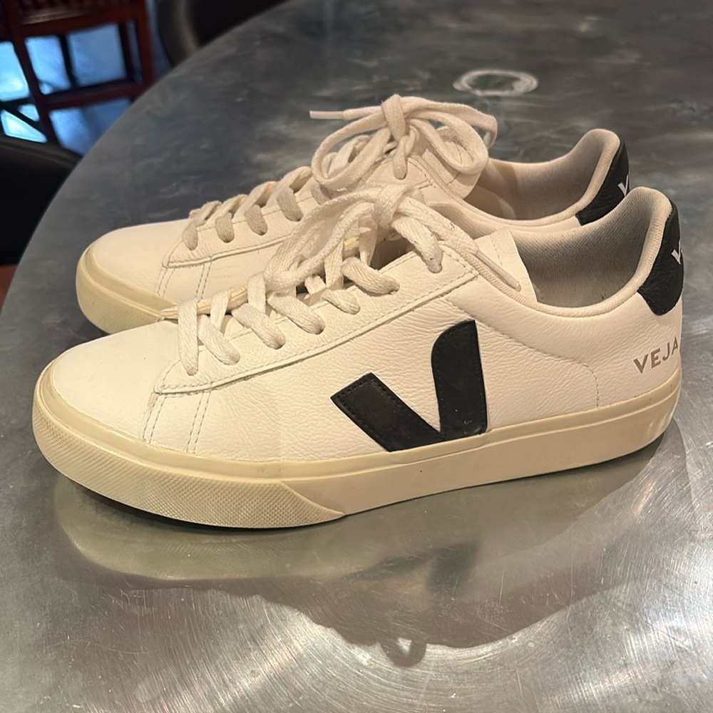 Veja Classic Campo White Leather Sneakers